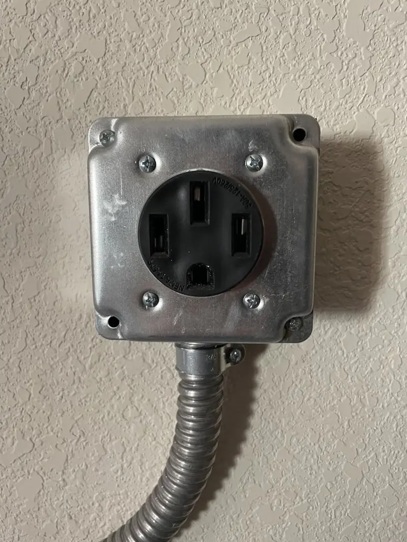 NEMA 14-50 outlet installed for Electrical Panel Upgrade in Alafaya