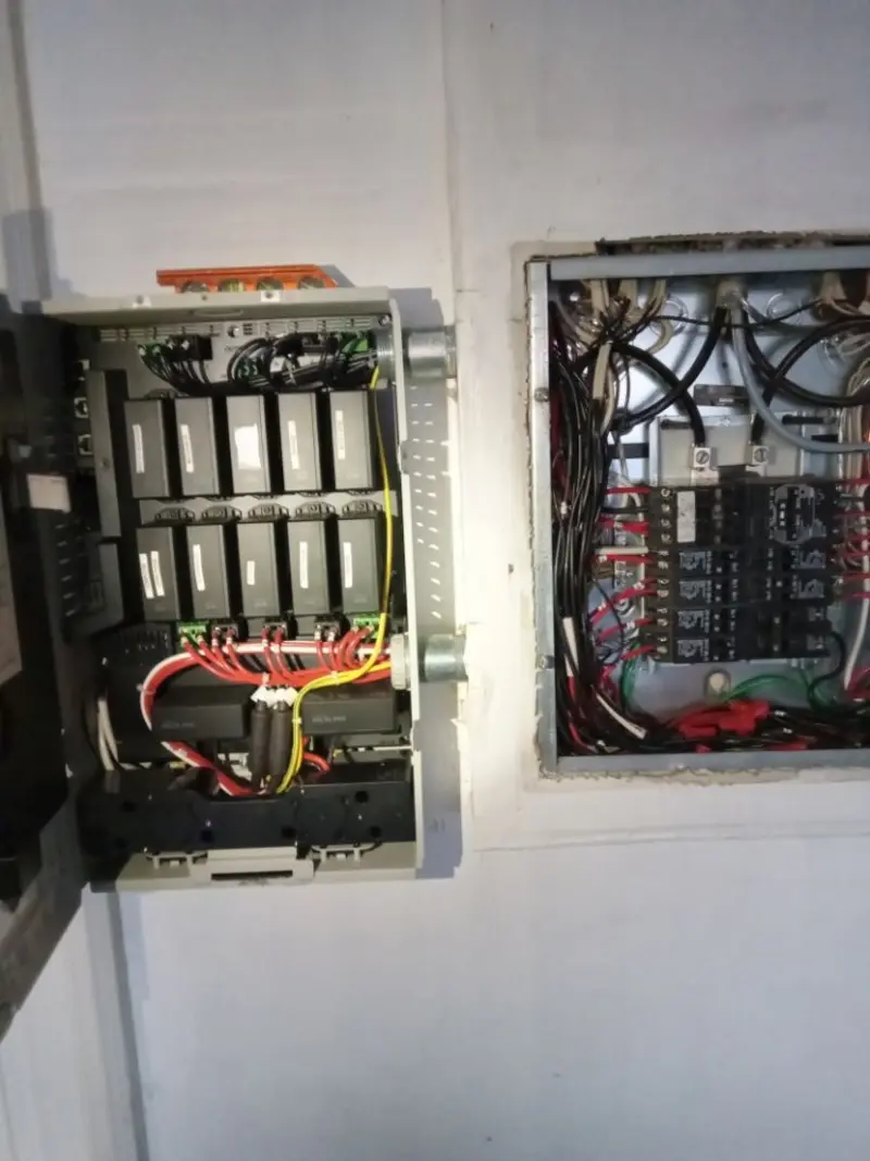 Electrical panel upgrade completed for Security Camera Wiring in Alafaya